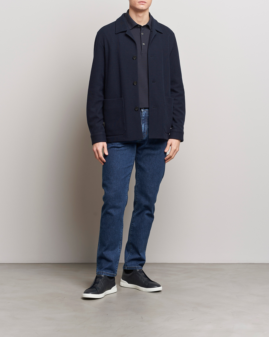 Uomini | Jeans | Zegna | Slim Fit 5-Pocket Jeans Stone Wash