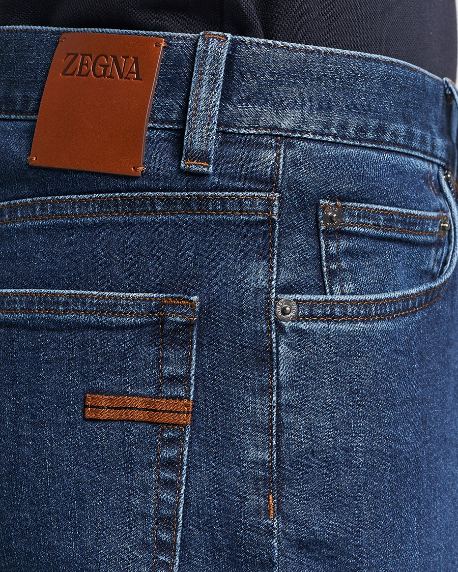 Uomini | Jeans | Zegna | Slim Fit 5-Pocket Jeans Stone Wash