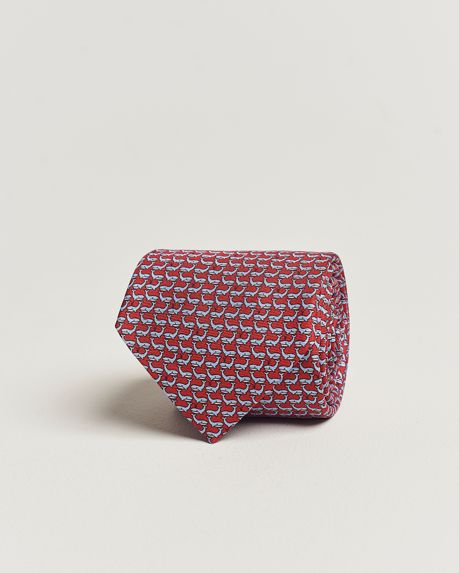 Uomini | Zegna Animal Print Silk Tie Red | Zegna | Animal Print Silk Tie Red