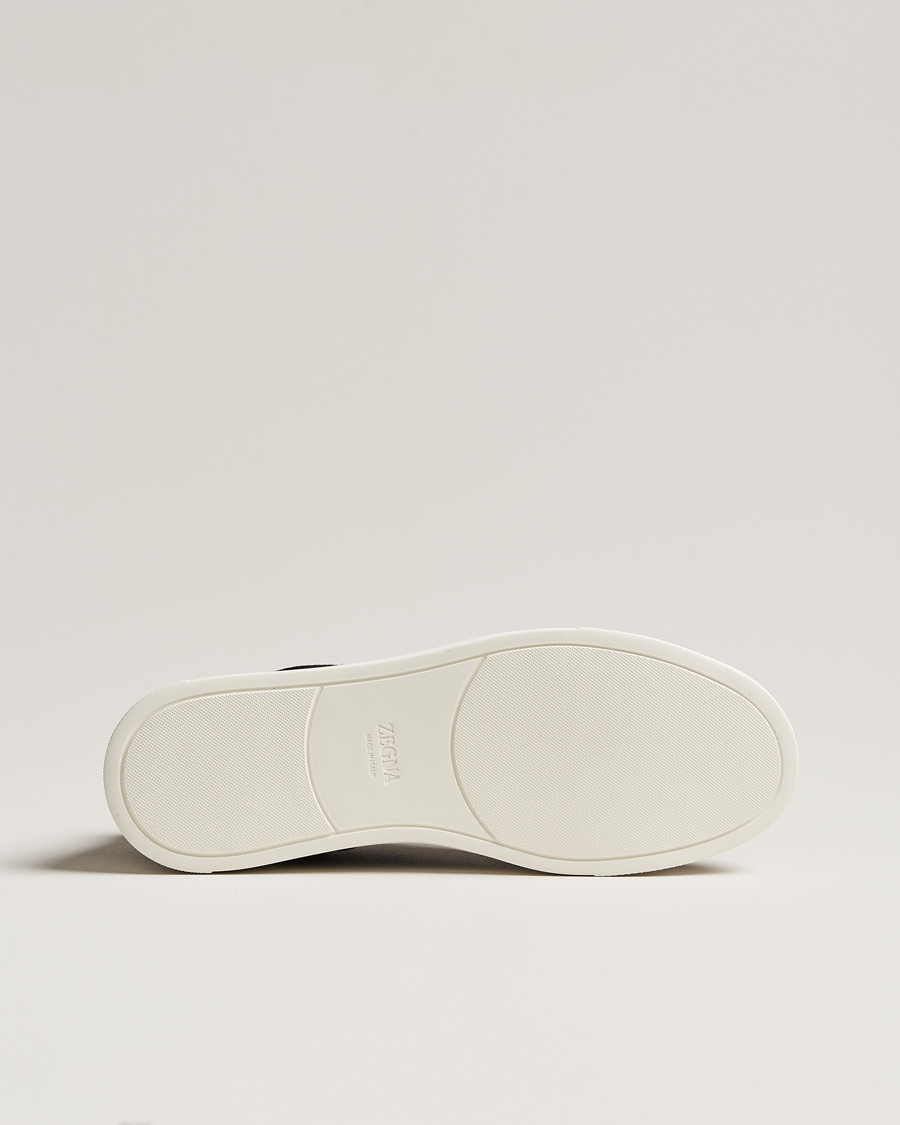 Uomini | Zegna Triple Stitch Sneakers Black Suede | Zegna | Triple Stitch Sneakers Black Suede