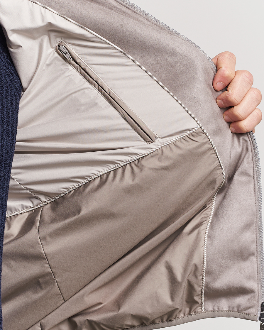 Uomini | Giacche | Herno | Faux Suede Bomber Jacket Grey