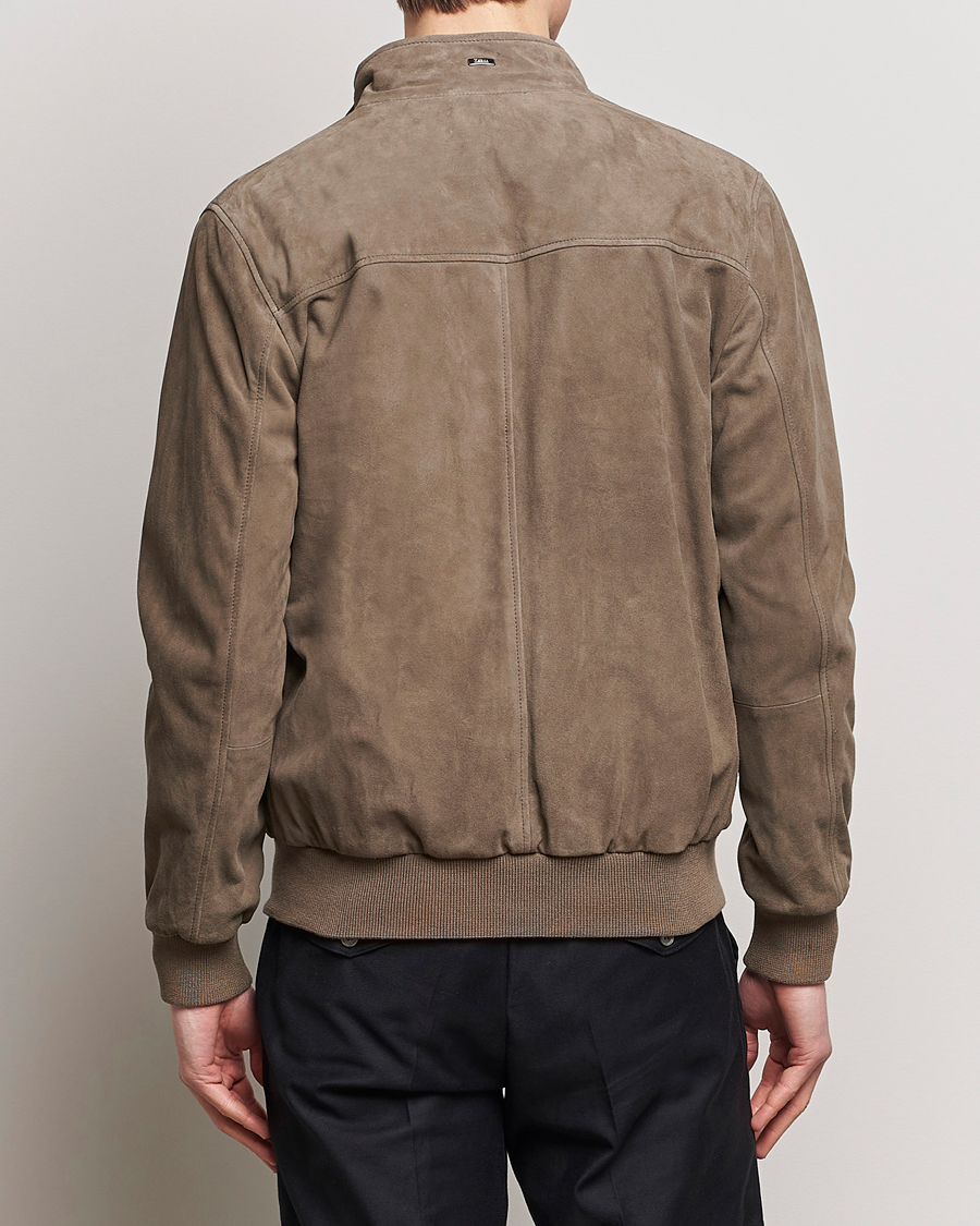 Uomini | Giacche | Herno | Suede Jacket Brown