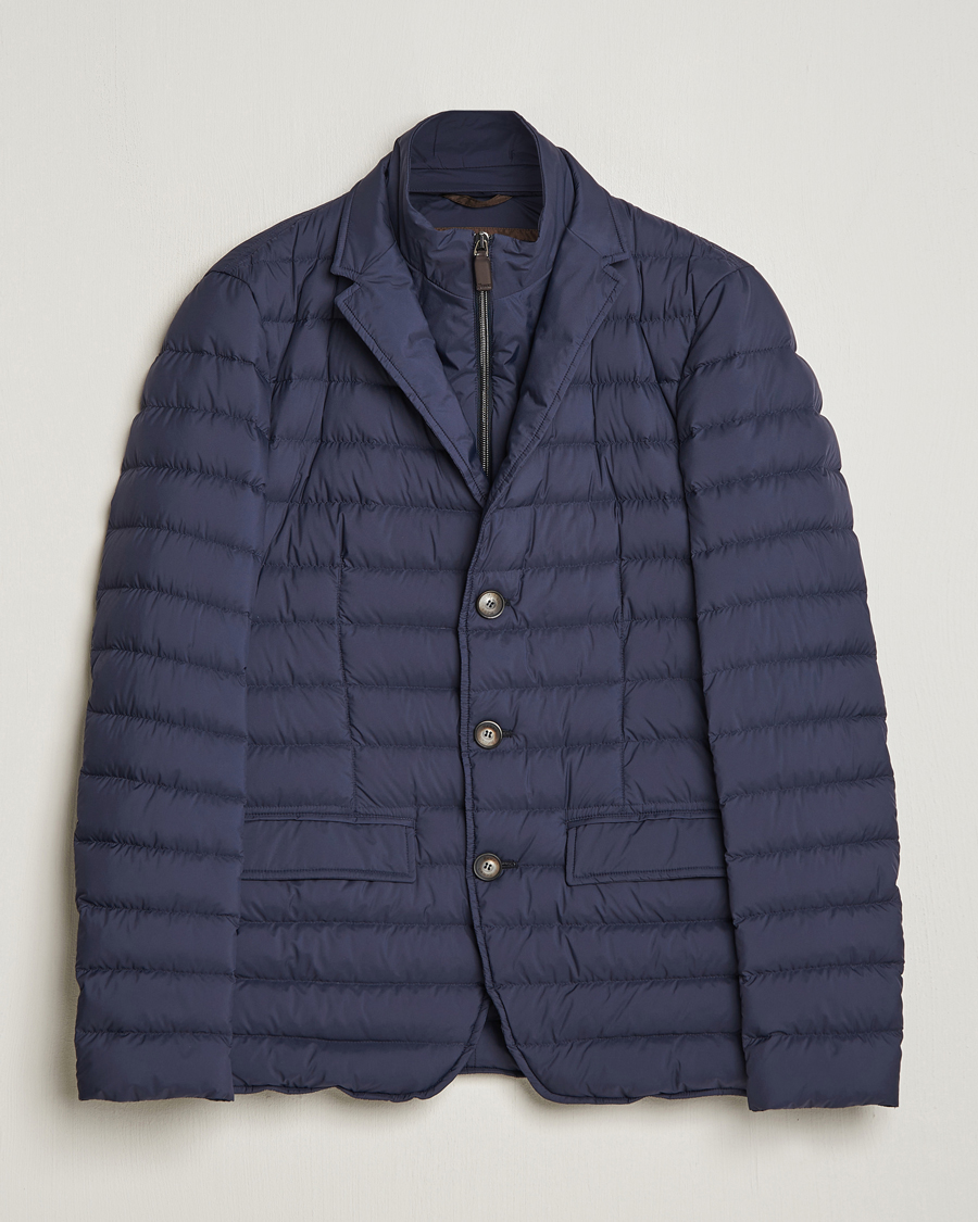 Uomini | Giacche | Herno | Nuage Matt Nylon Blazer Navy