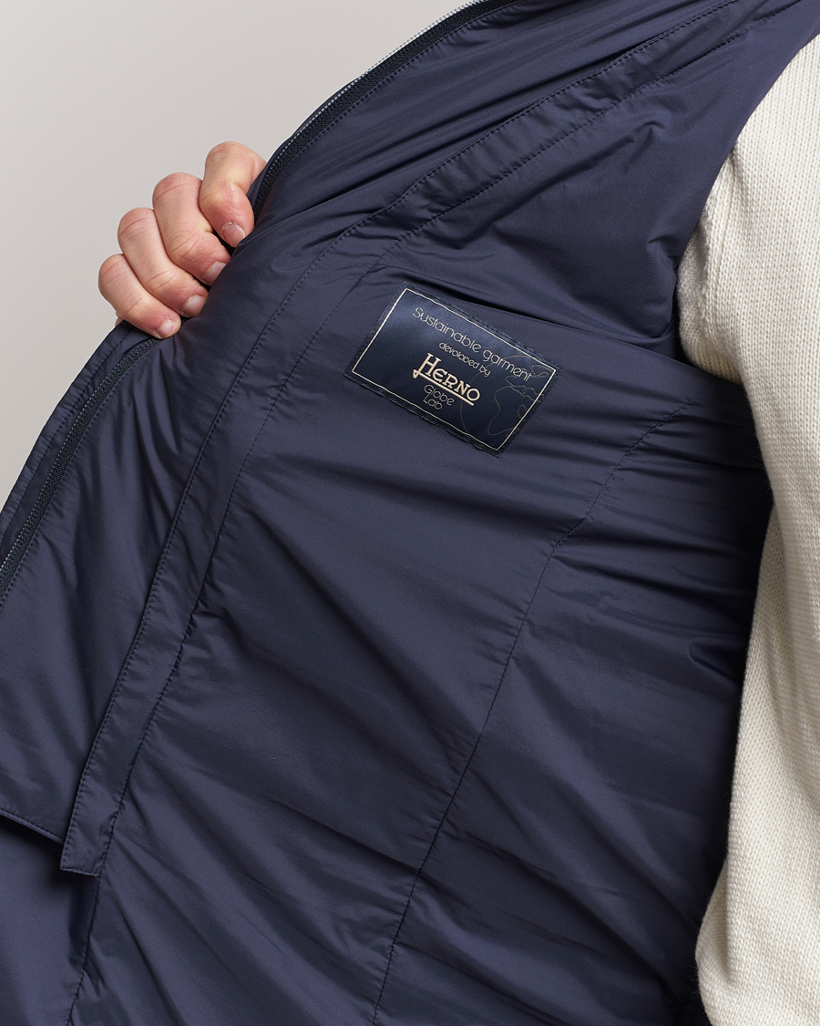 Uomini | Giacche | Herno | Nuage Matt Nylon Blazer Navy