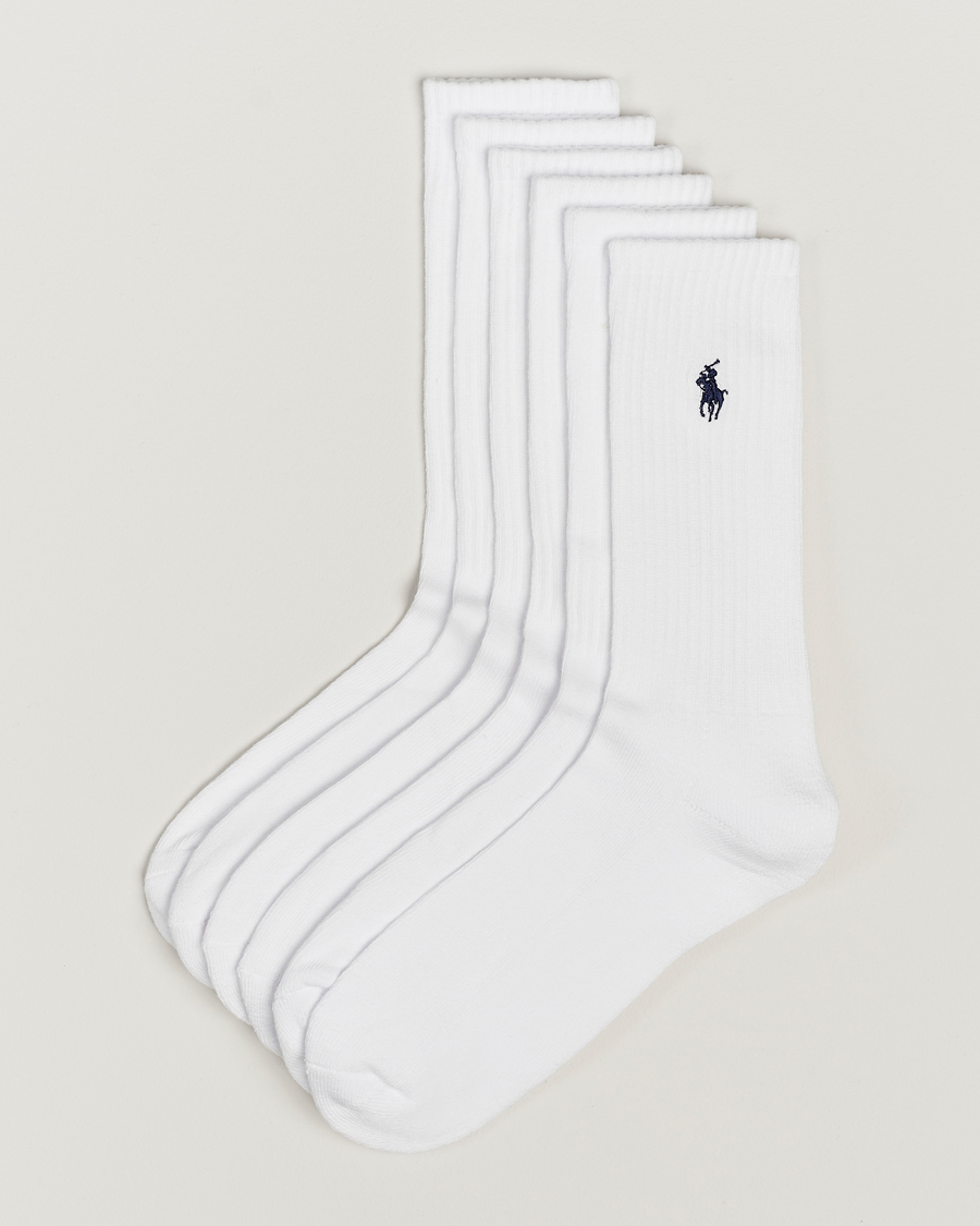 Uomini | Biancheria intima | Polo Ralph Lauren | Polo Ralph Lauren6-Pack Sport Crew SockWhite