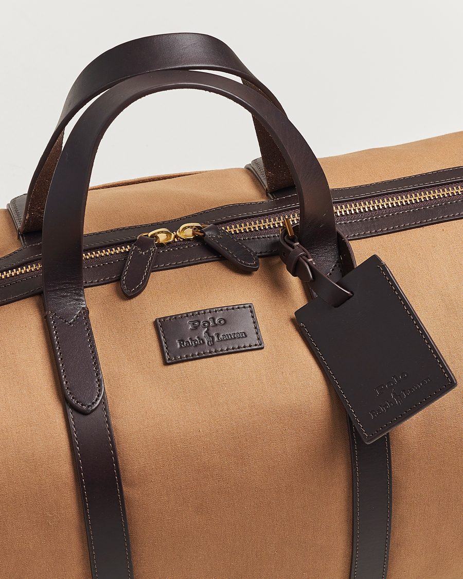 Uomini | Polo Ralph Lauren Canvas/Leather Dufflebag Tan | Polo Ralph Lauren | Canvas/Leather Dufflebag Tan