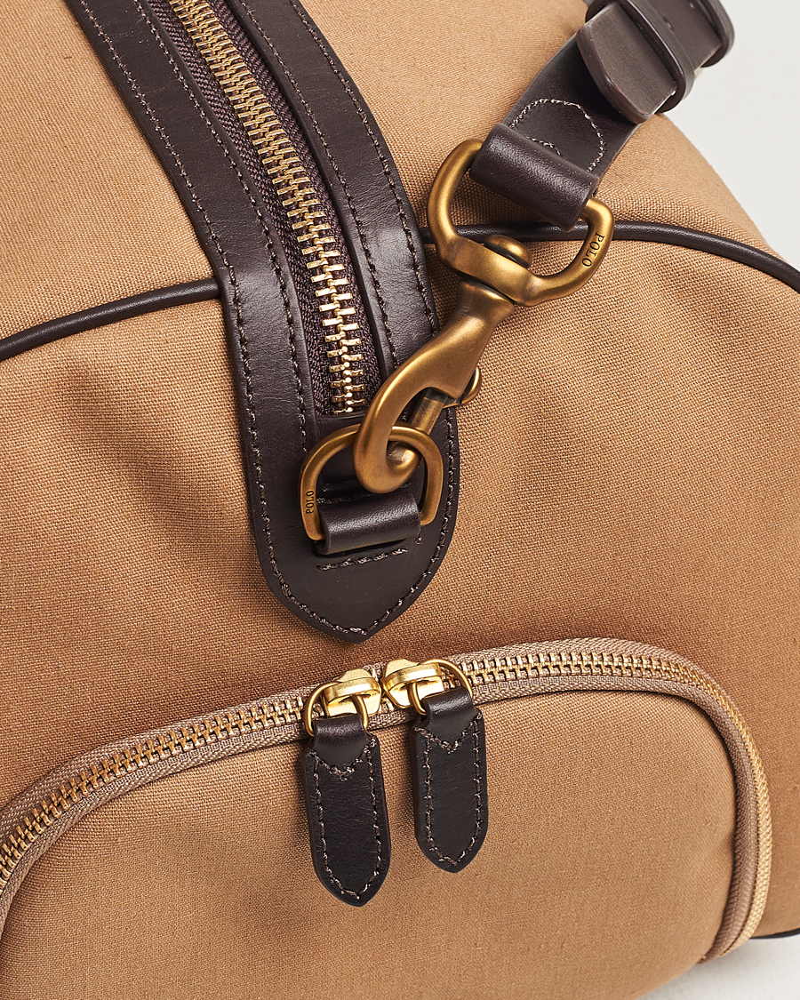 Uomini | Polo Ralph Lauren Canvas/Leather Dufflebag Tan | Polo Ralph Lauren | Canvas/Leather Dufflebag Tan