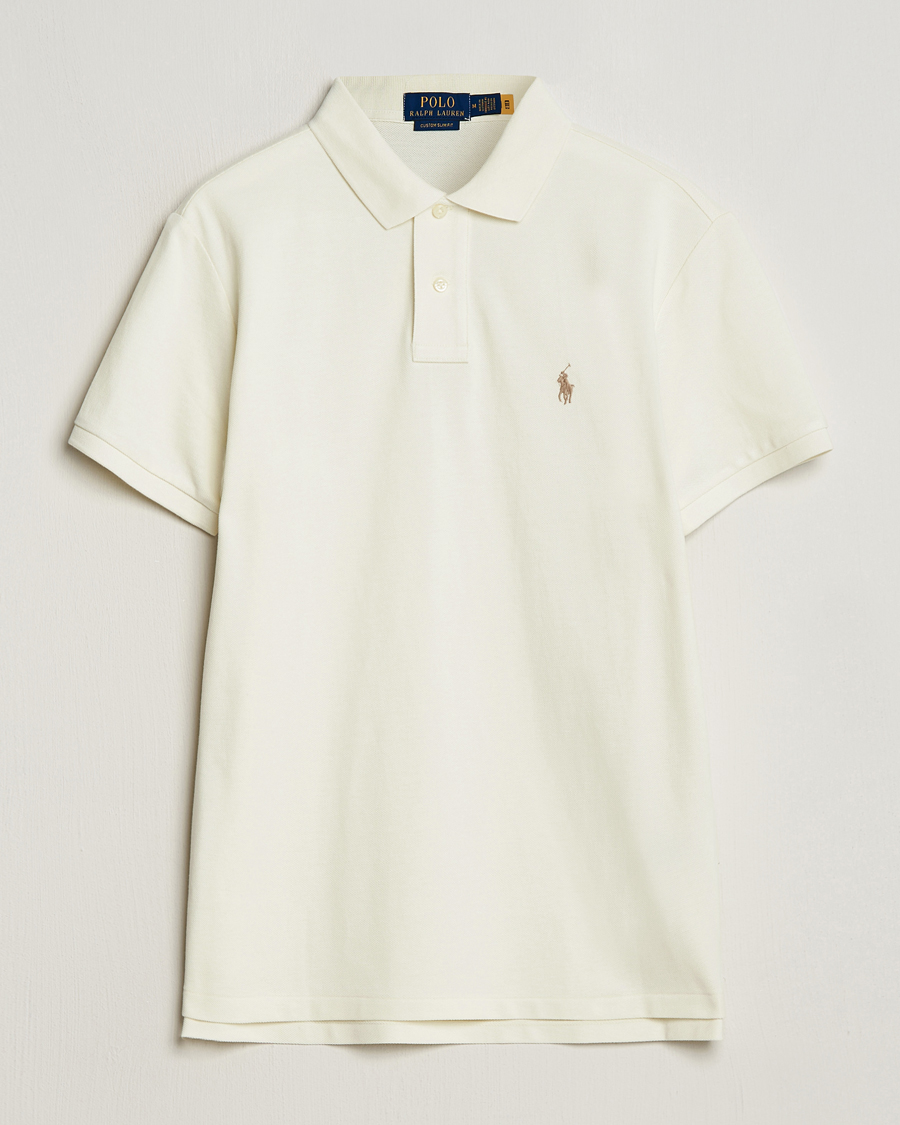Uomini | Polo | Polo Ralph Lauren | Custom Slim Fit Polo Parchment Cream