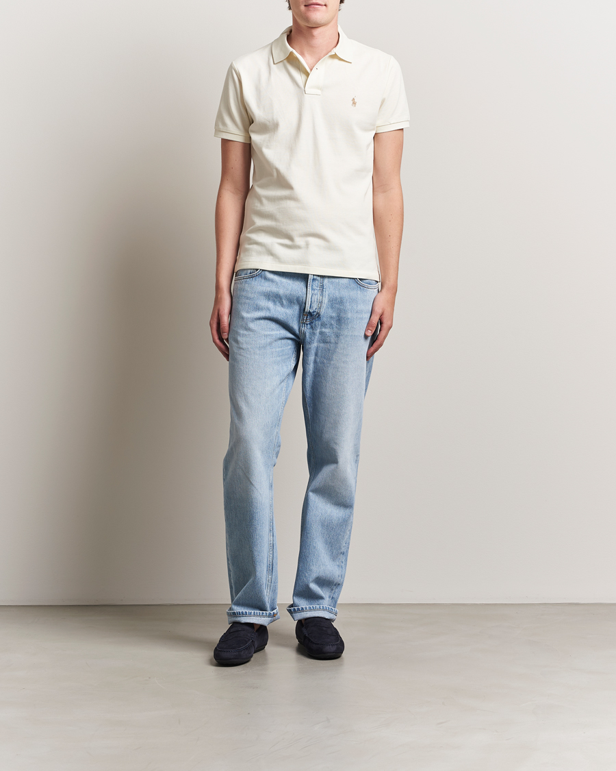 Uomini | Polo | Polo Ralph Lauren | Custom Slim Fit Polo Parchment Cream