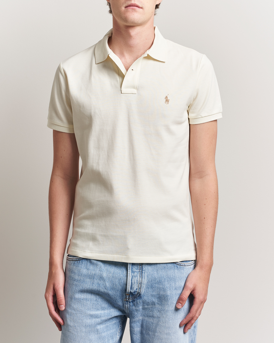 Uomini | Polo | Polo Ralph Lauren | Custom Slim Fit Polo Parchment Cream