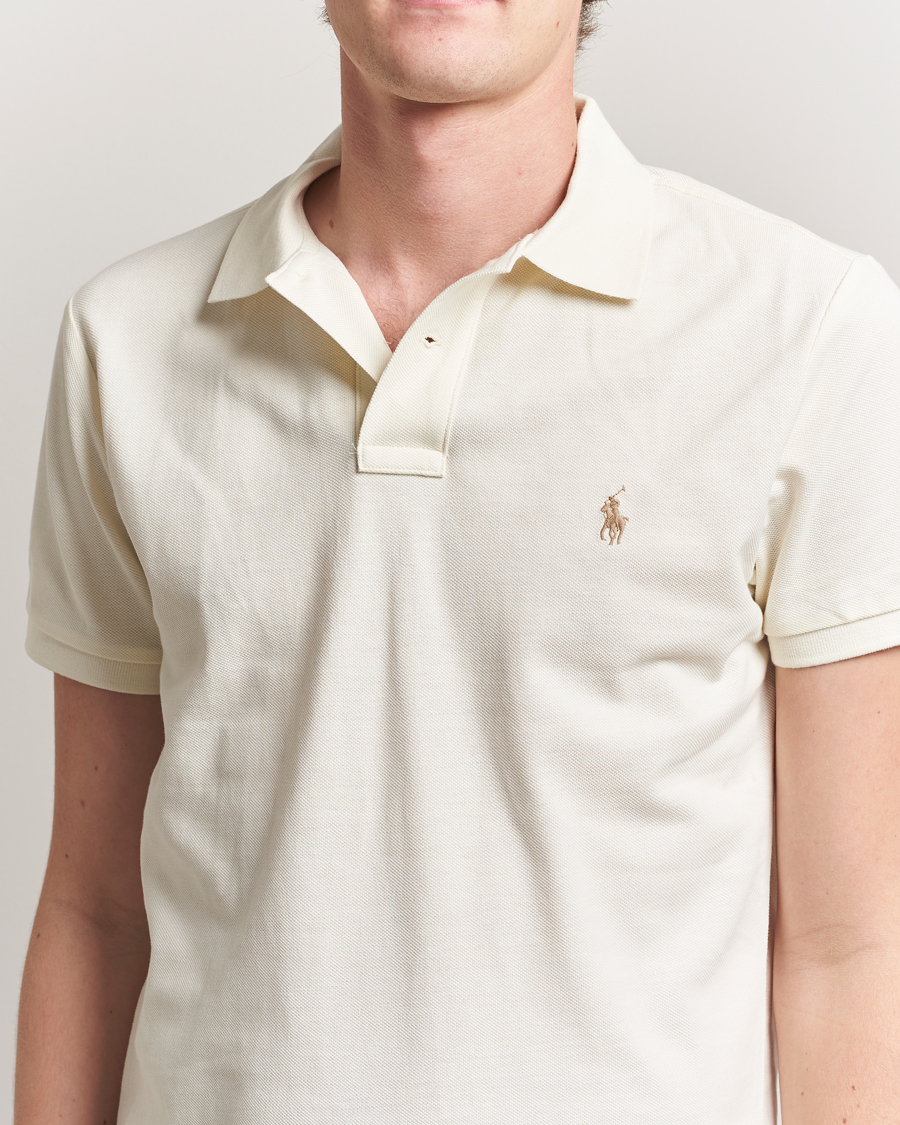 Uomini | Polo | Polo Ralph Lauren | Custom Slim Fit Polo Parchment Cream