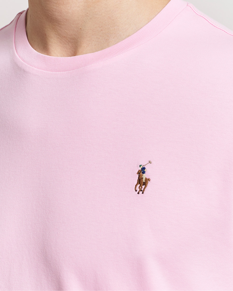 Uomini | T-shirt | Polo Ralph Lauren | Luxury Pima Cotton Crew Neck T-Shirt Caramel Pink