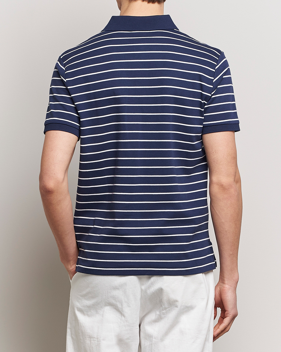 Uomini | Polo | Polo Ralph Lauren | Luxury Pima Cotton Striped Polo Refined Navy/White