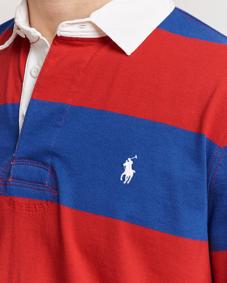 Uomini | Maglieria | Polo Ralph Lauren | Jersey Striped Rugger Red/Rugby Royal