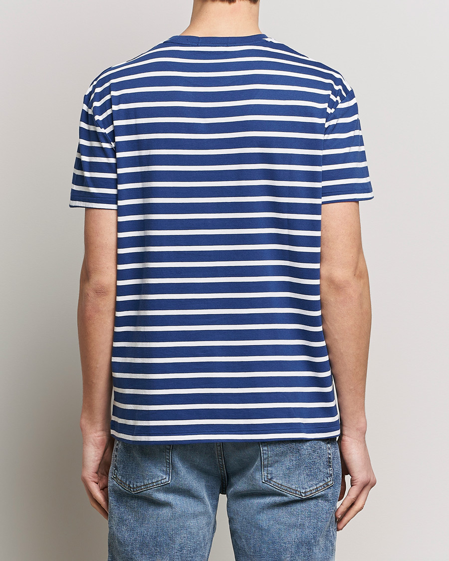 Uomini | T-shirt | Polo Ralph Lauren | Crew Neck Striped T-Shirt Beach Royal/White