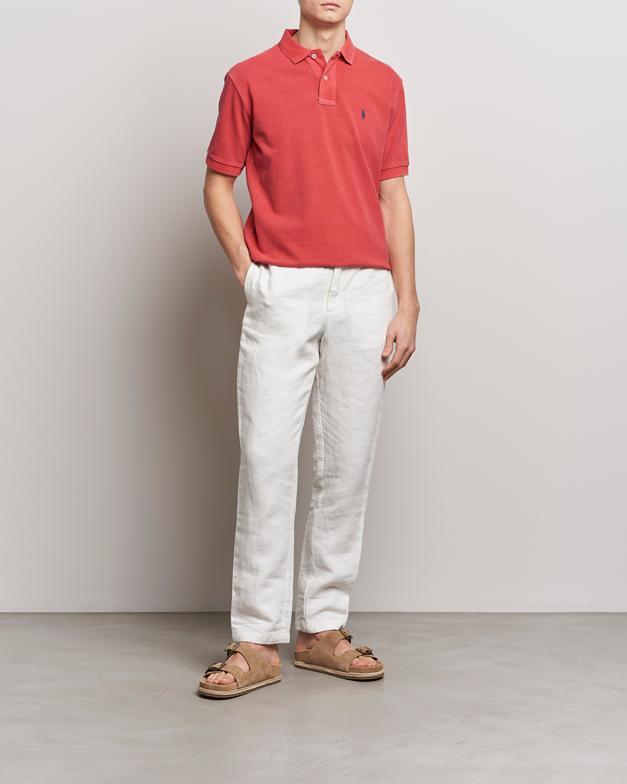 Uomini | Polo | Polo Ralph Lauren | Heritage Mesh Polo Red