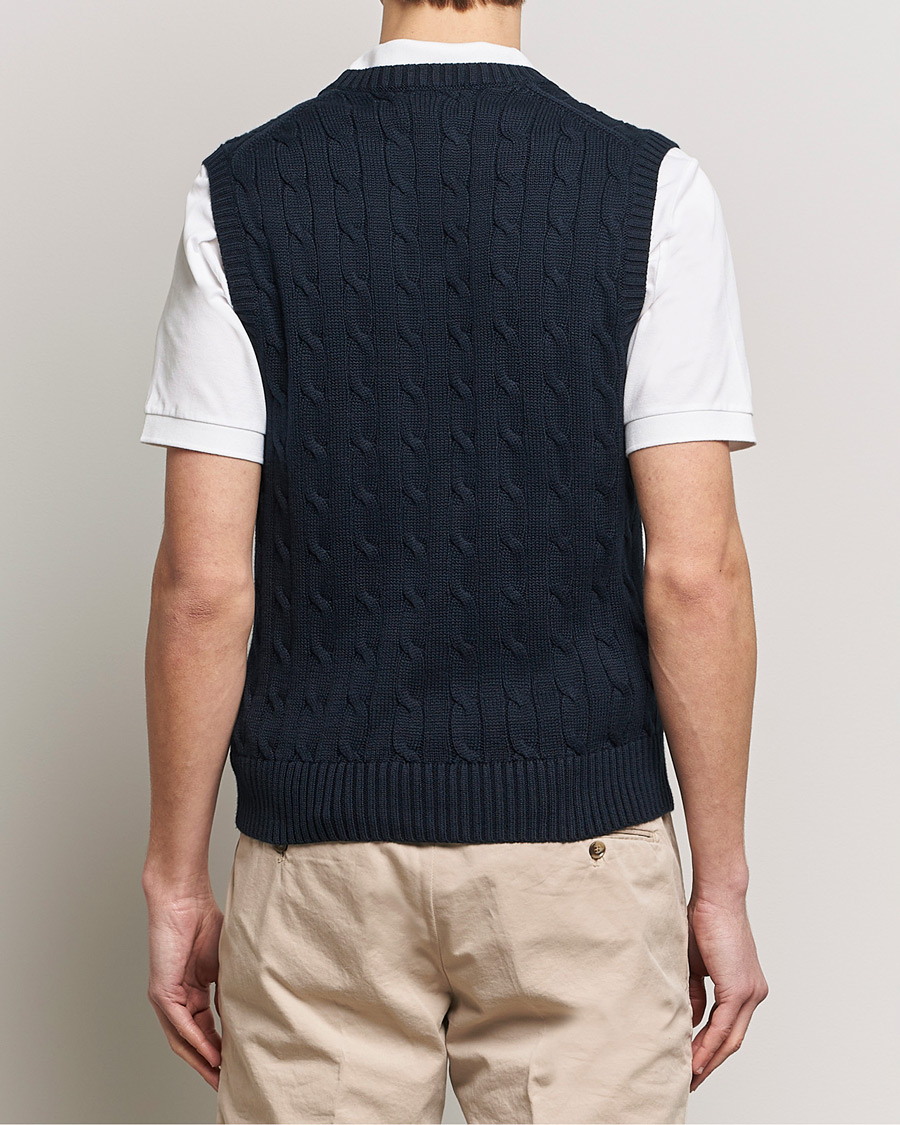 Uomini | Maglieria | Polo Ralph Lauren | Cotton Cable Vest Hunter Navy