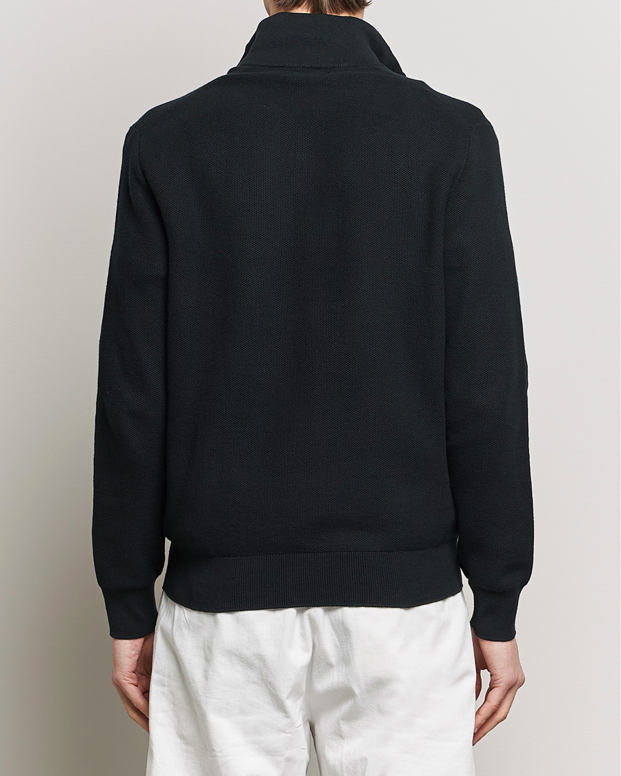 Uomini | Maglieria | Polo Ralph Lauren | Textured Half Zip Polo Black