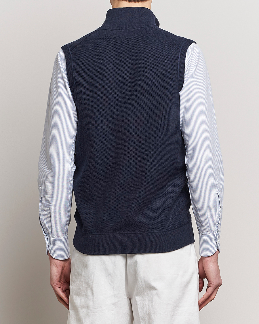 Uomini | Maglieria | Polo Ralph Lauren | Cotton Full-Zip Vest Navy Heather