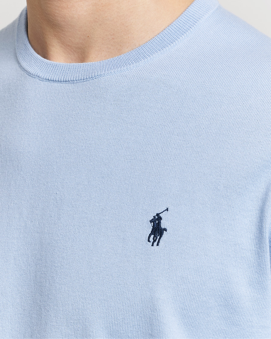 Uomini | Maglieria | Polo Ralph Lauren | Cotton Crew Neck Sweater Blue Hyacinth