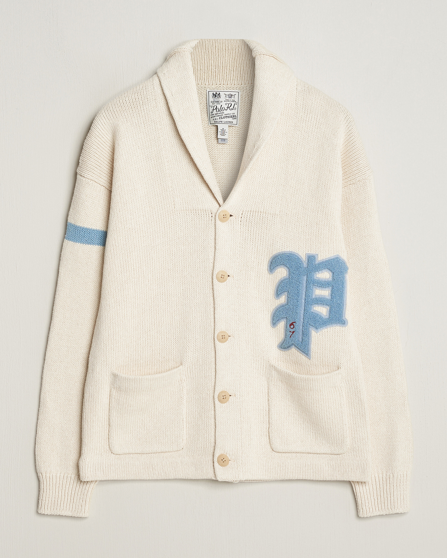Uomini | Maglieria | Polo Ralph Lauren | Cotton/Linen Shawl Collar Cardigan Andover Cream