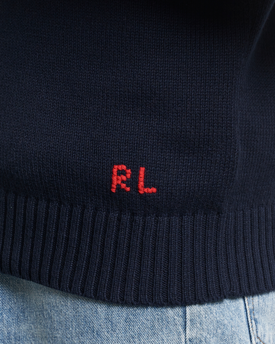 Uomini | Maglieria | Polo Ralph Lauren | Knitted Bear Sweater Aviator Navy