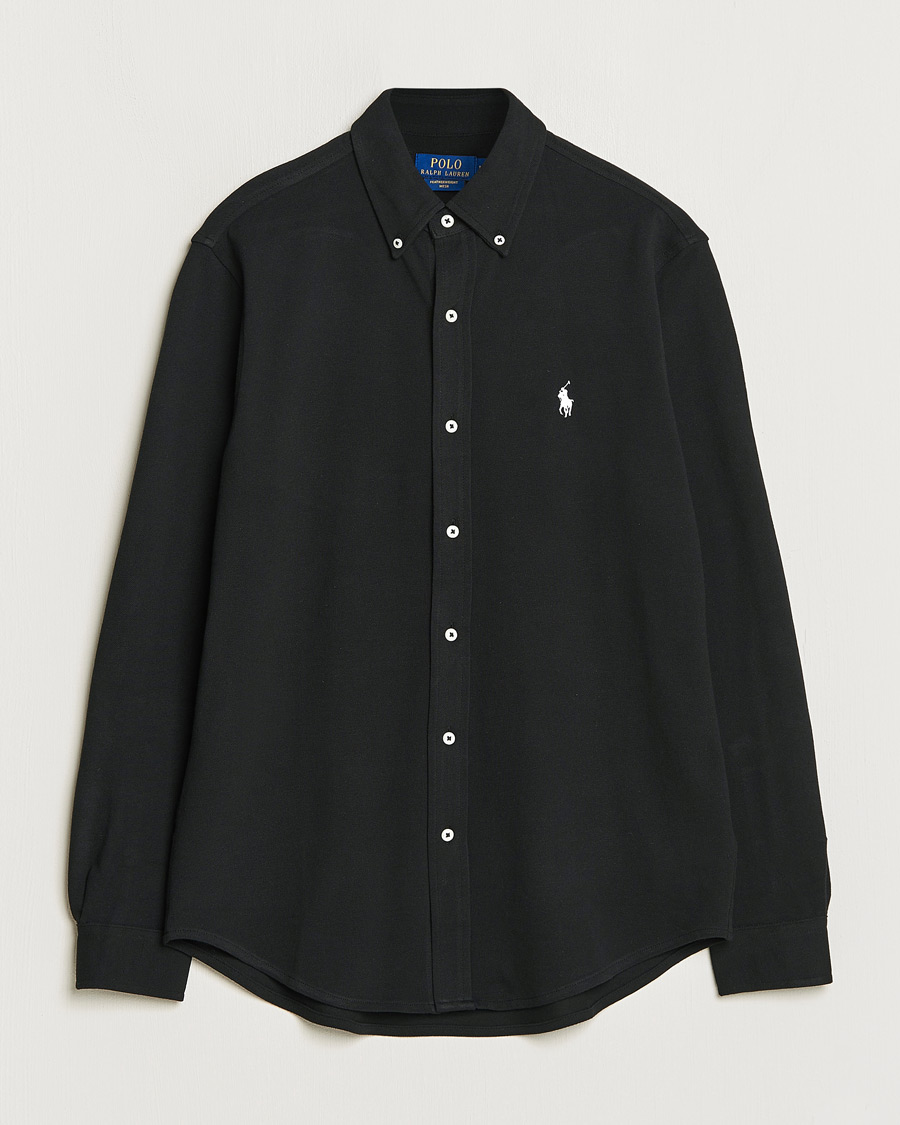 Uomini | Camicie | Polo Ralph Lauren | Featherweight Mesh Shirt Polo Black