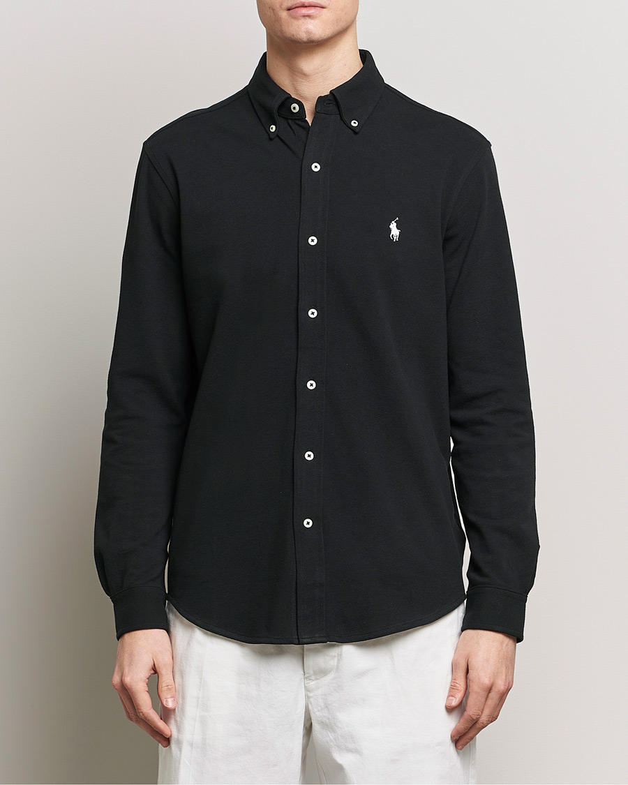 Uomini | Camicie | Polo Ralph Lauren | Featherweight Mesh Shirt Polo Black