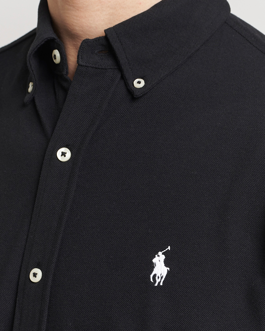 Uomini | Camicie | Polo Ralph Lauren | Featherweight Mesh Shirt Polo Black