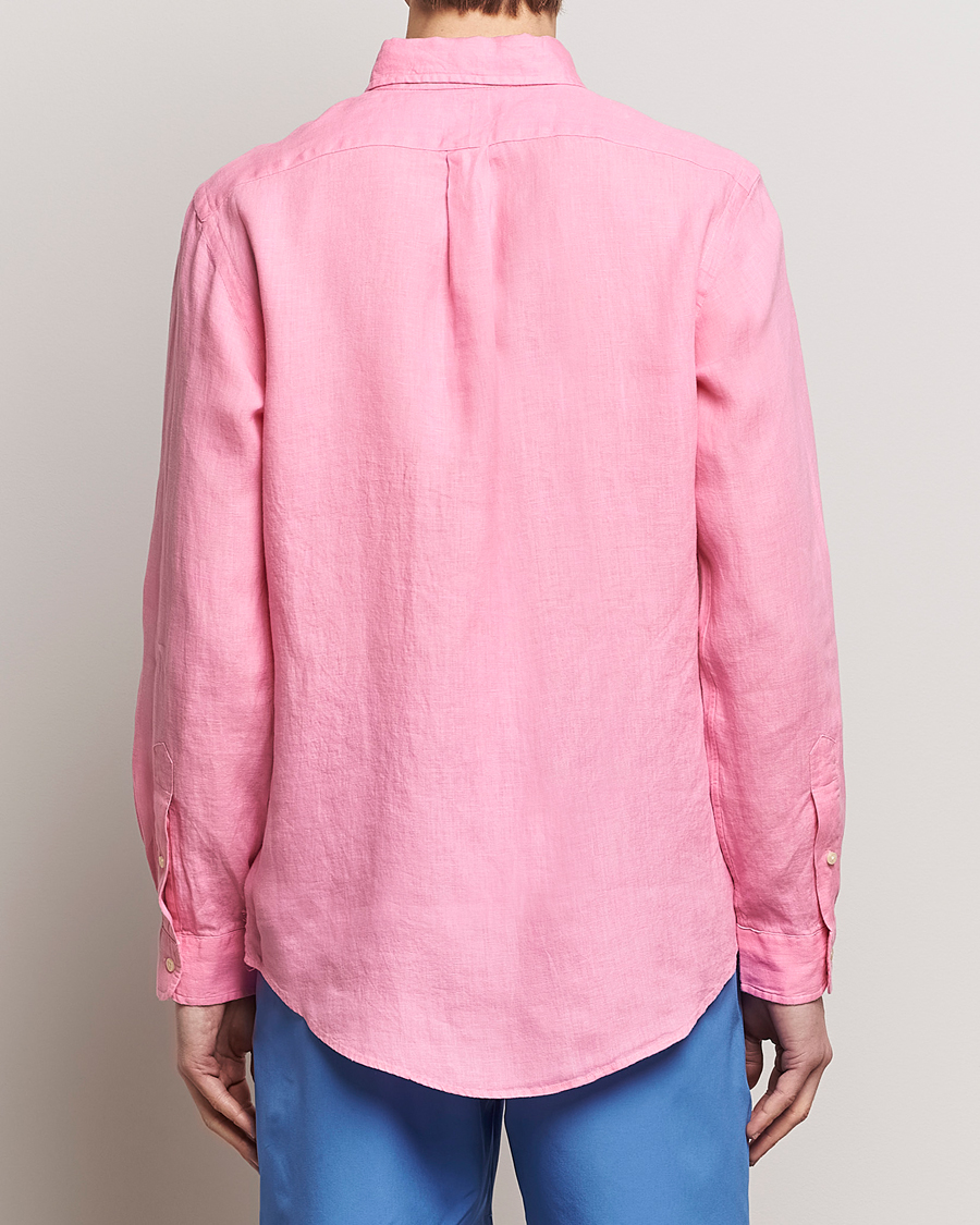 Uomini | Camicie | Polo Ralph Lauren | Custom Fit Linen Button Down Florida Pink