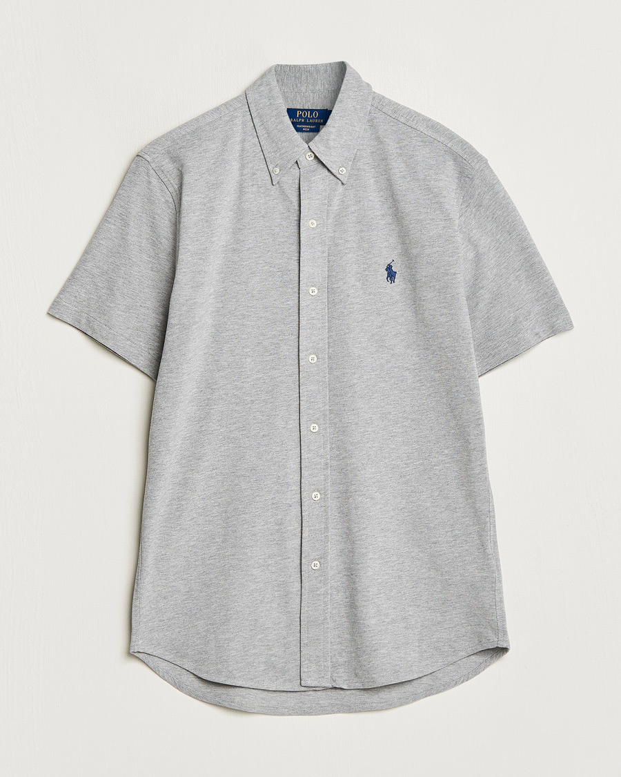 Uomini | Camicie | Polo Ralph Lauren | Featherweight Mesh Short Sleeve Shirt Andover Heather