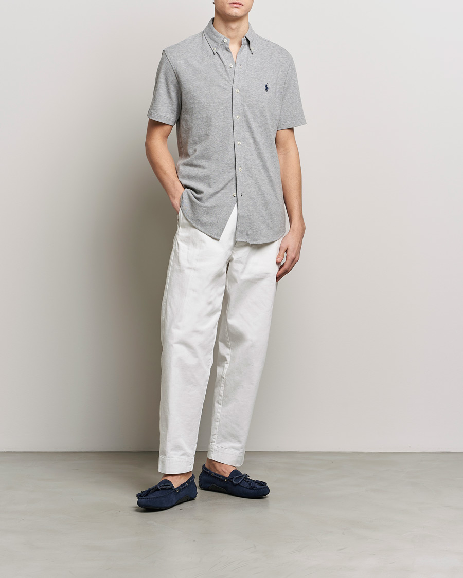 Uomini | Camicie | Polo Ralph Lauren | Featherweight Mesh Short Sleeve Shirt Andover Heather