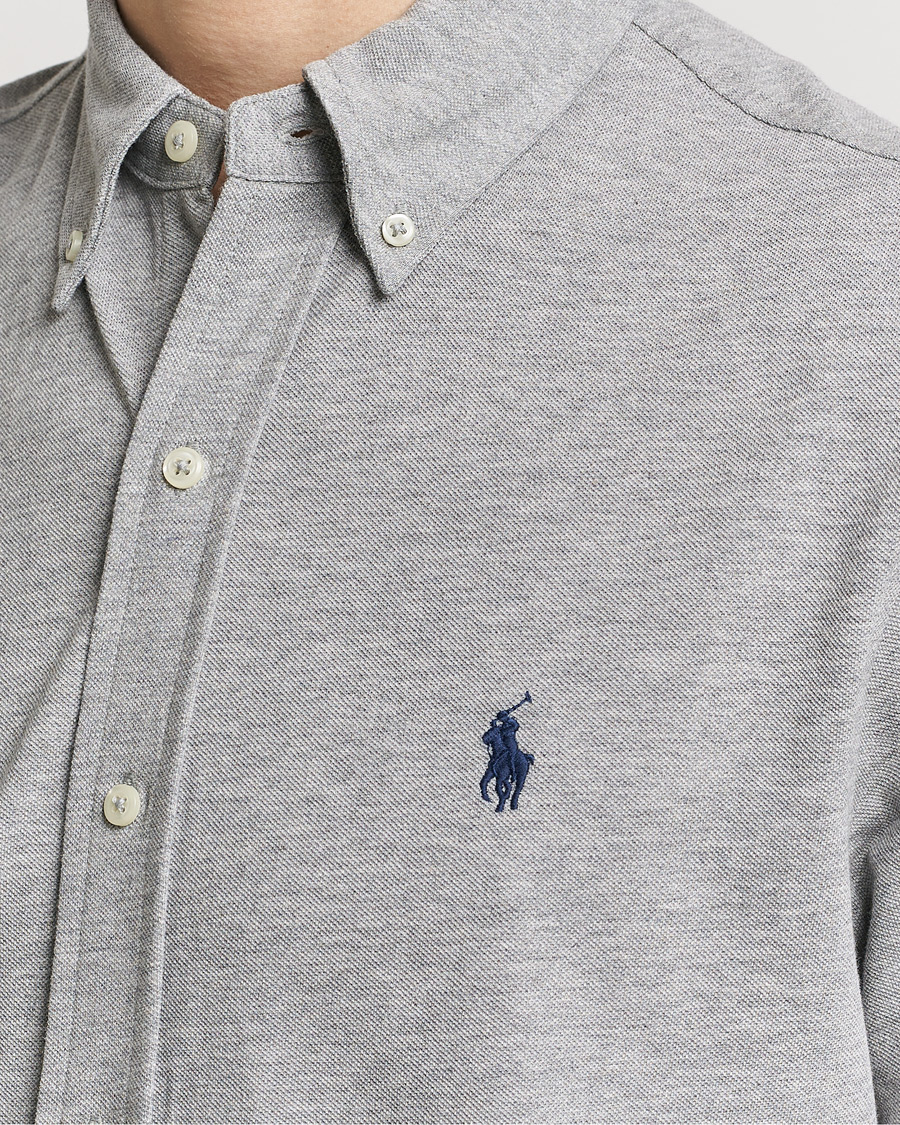 Uomini | Camicie | Polo Ralph Lauren | Featherweight Mesh Short Sleeve Shirt Andover Heather