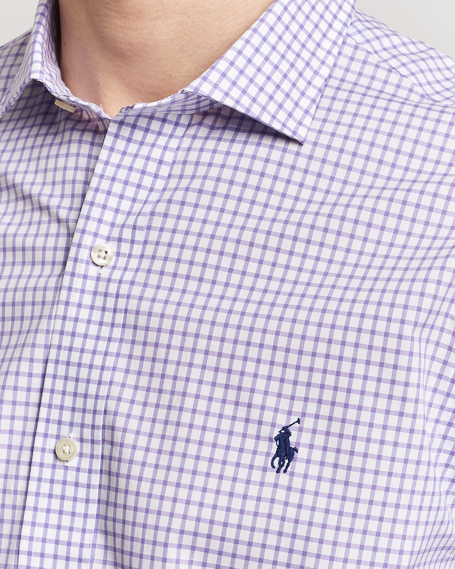 Uomini | Camicie | Polo Ralph Lauren | Custom Fit Poplin Shirt Purple/White