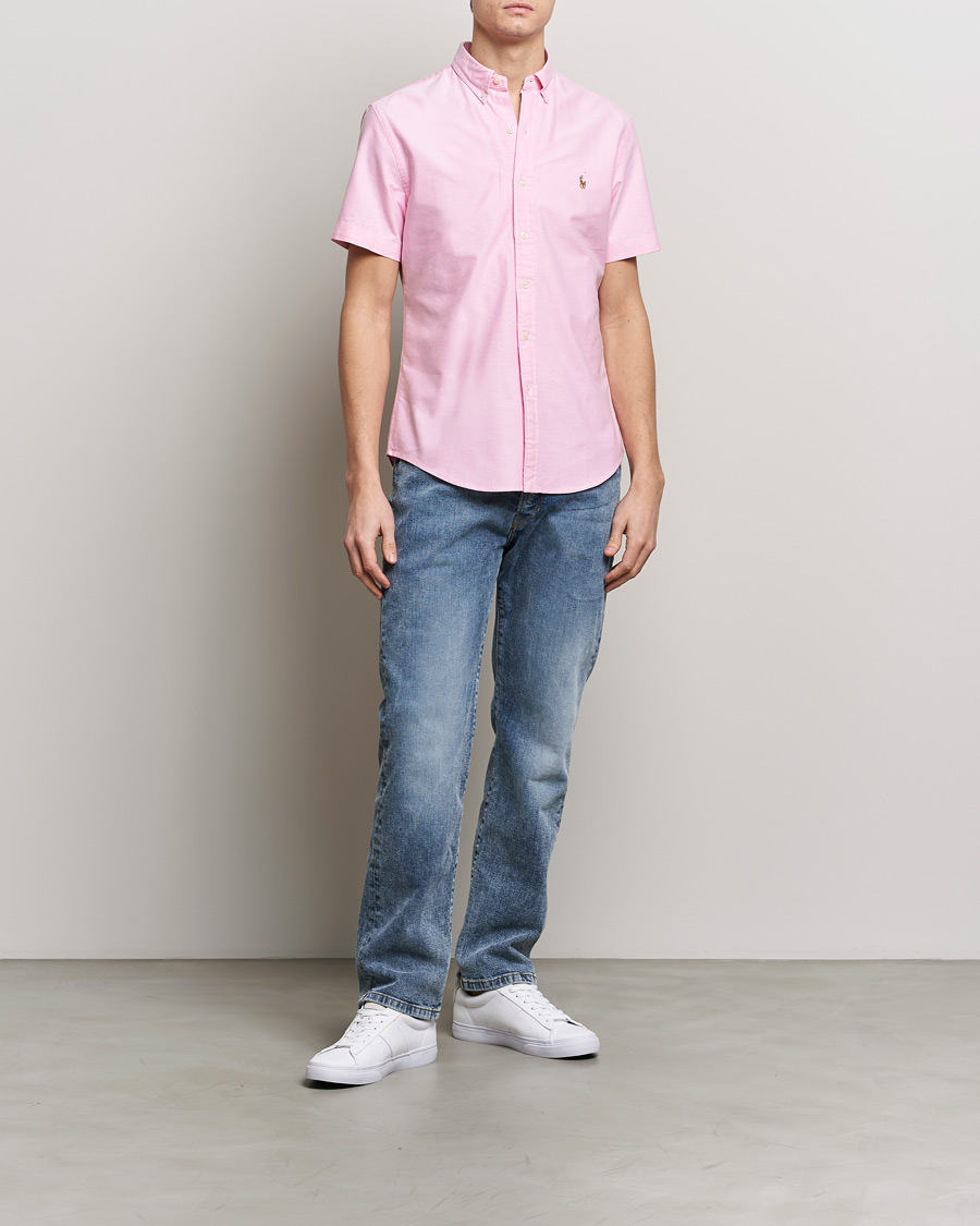 Uomini | Camicie | Polo Ralph Lauren | Slim Fit Oxford Short Sleeve Shirt New Rose