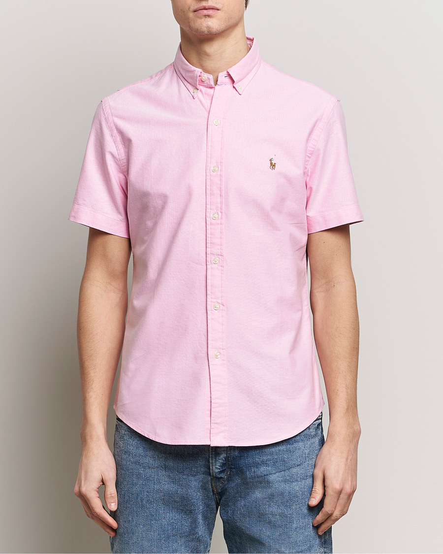 Uomini | Camicie | Polo Ralph Lauren | Slim Fit Oxford Short Sleeve Shirt New Rose