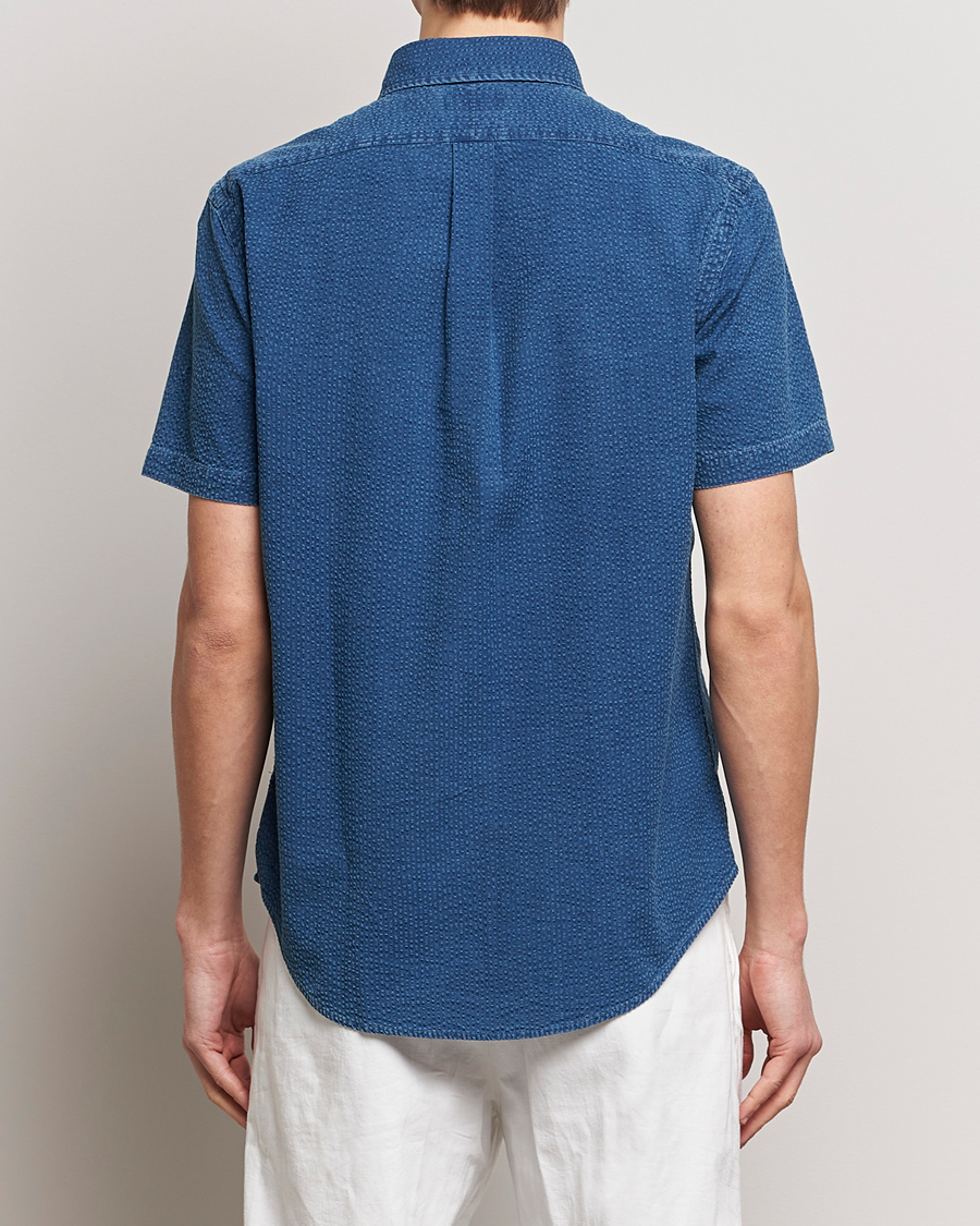 Uomini | Camicie | Polo Ralph Lauren | Seersucker Short Sleeve Shirt Dark Indigo