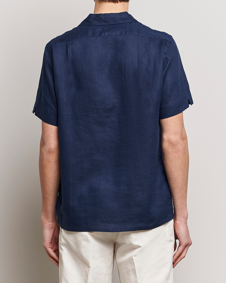 Uomini | Camicie | Polo Ralph Lauren | Linen Pocket Short Sleeve Shirt Newport Navy