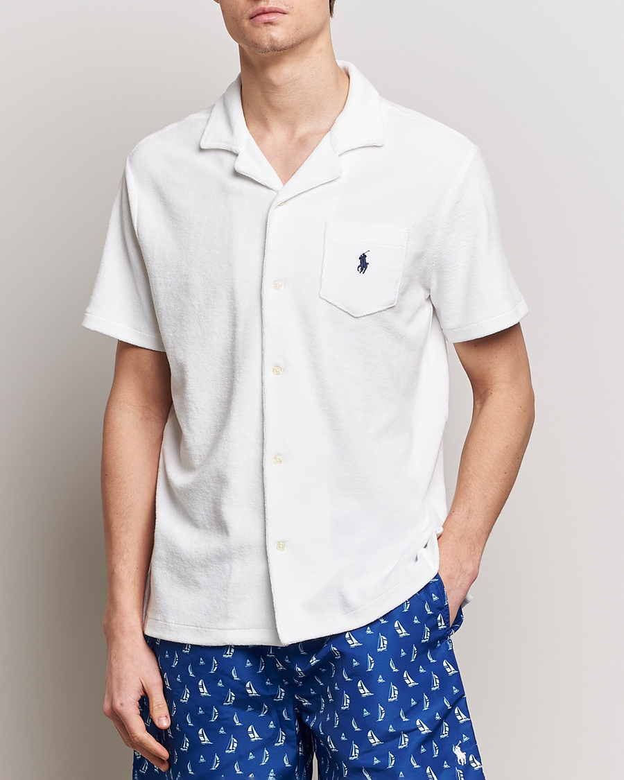 Uomini | Camicie | Polo Ralph Lauren | Cotton Terry Short Sleeve White
