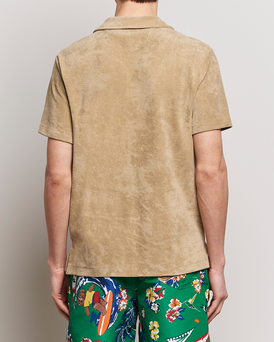 Uomini | Camicie | Polo Ralph Lauren | Cotton Terry Short Sleeve Shirt Coastal Beige