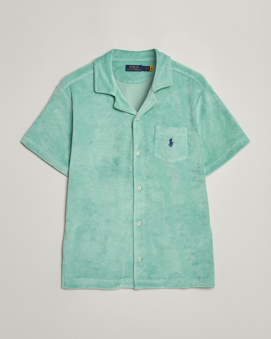 Uomini | Camicie | Polo Ralph Lauren | Cotton Terry Short Sleeve Shirt Celadon