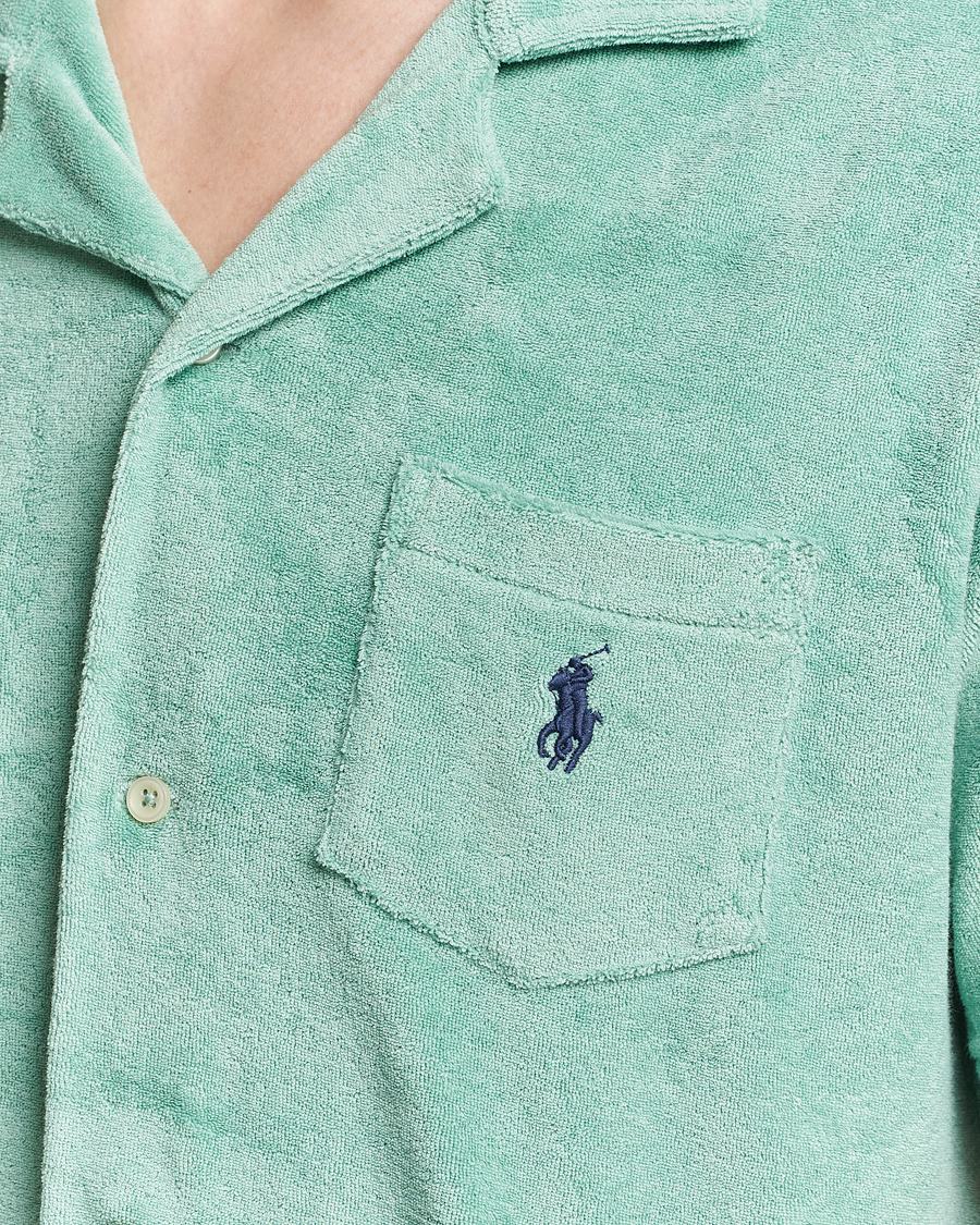 Uomini | Camicie | Polo Ralph Lauren | Cotton Terry Short Sleeve Shirt Celadon