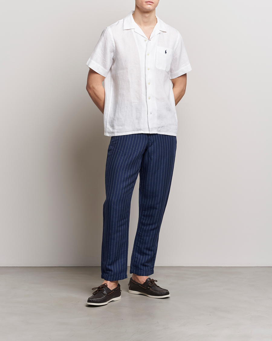 Uomini | Pantaloni | Polo Ralph Lauren | Prepster V2 Linen Trousers Navy