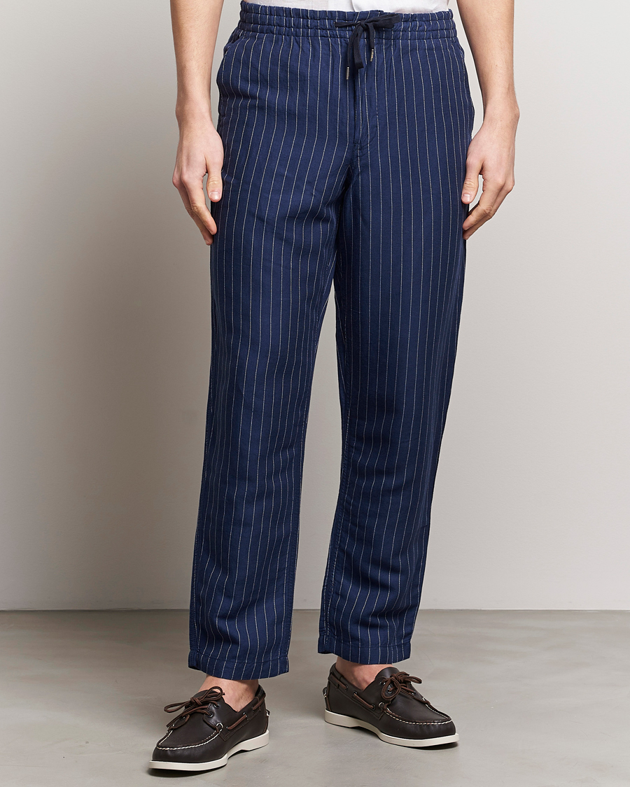 Uomini | Pantaloni | Polo Ralph Lauren | Prepster V2 Linen Trousers Navy