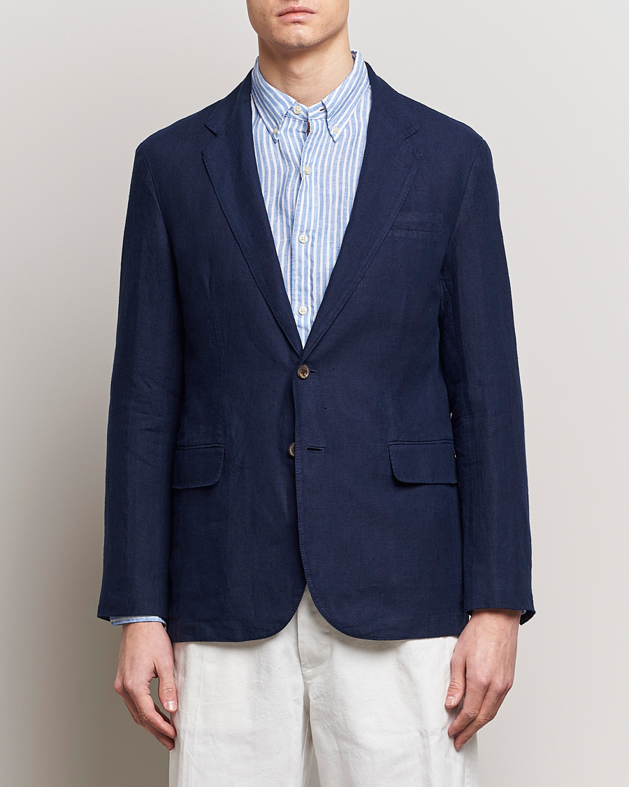 Uomini | Blazers | Polo Ralph Lauren | Linen Sportcoat Navy
