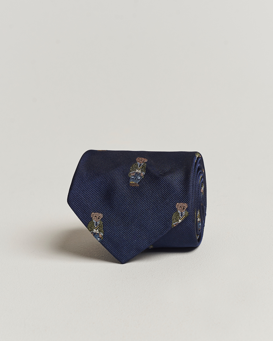 Uomini | Polo Ralph Lauren Heritage Bear Tie Navy | Polo Ralph Lauren | Heritage Bear Tie Navy