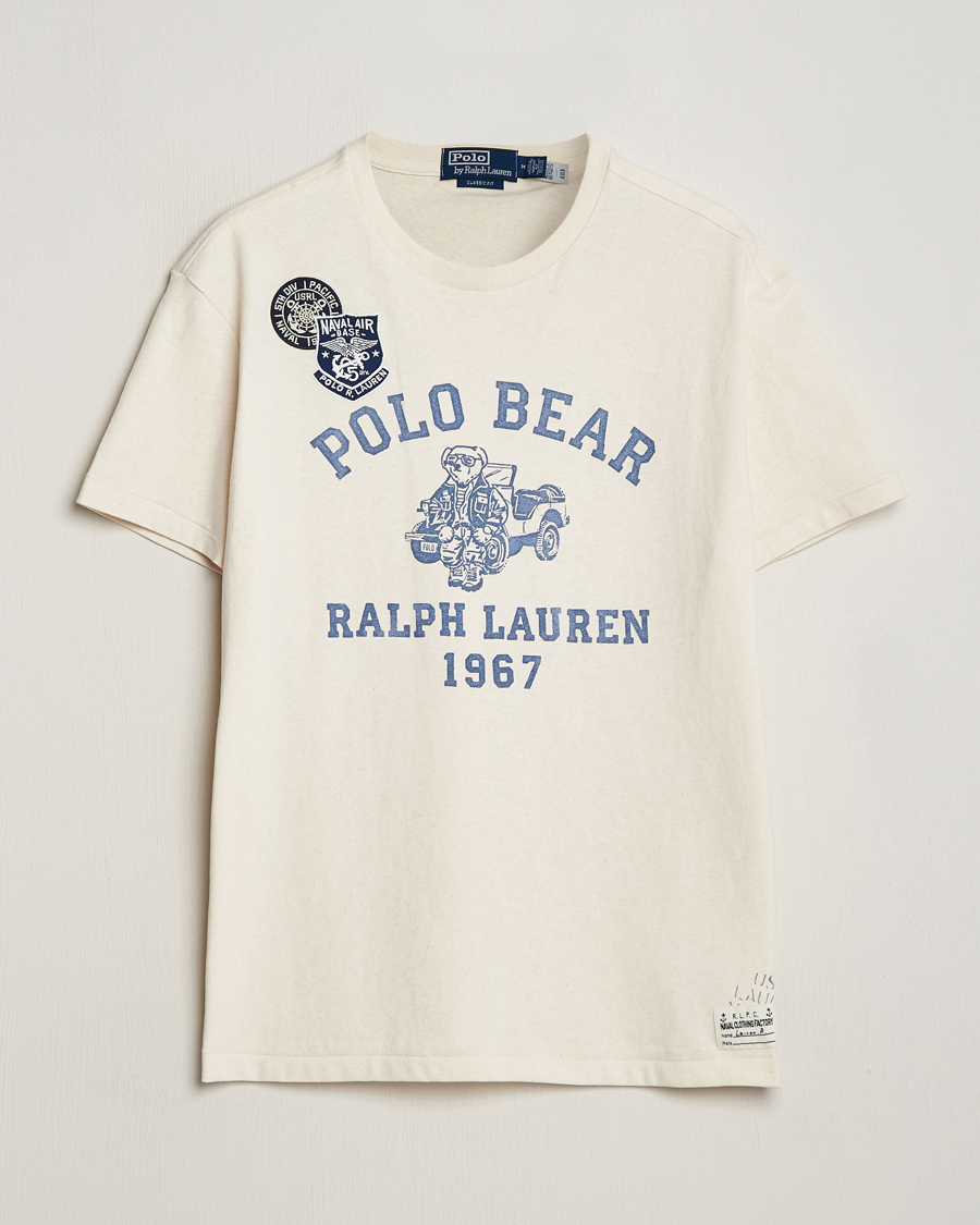 Uomini | T-shirt | Polo Ralph Lauren | Graphic Printed Crew Neck T-Shirt Deckwash White