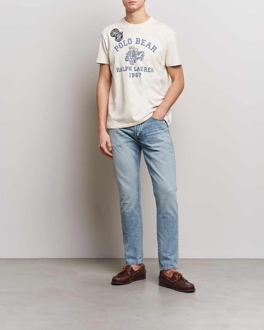 Uomini | T-shirt | Polo Ralph Lauren | Graphic Printed Crew Neck T-Shirt Deckwash White