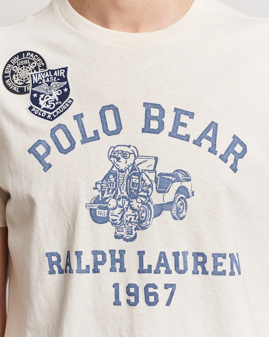 Uomini | T-shirt | Polo Ralph Lauren | Graphic Printed Crew Neck T-Shirt Deckwash White