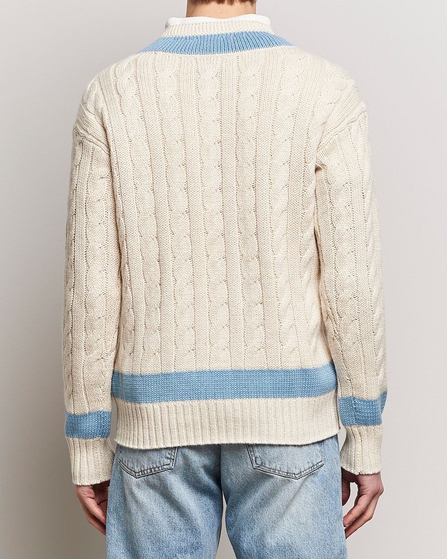 Uomini | Maglieria | Polo Ralph Lauren | Cotton/Cashmere Cricket Knitted Sweater Parchment Cream